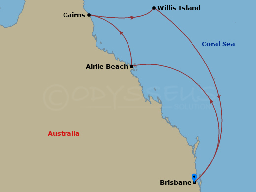 Tropical Queensland cruise from Brisbane