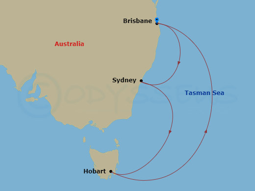 Tasmania cruise from Brisbane