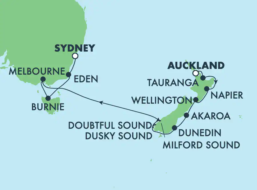 Auckland to Sydney